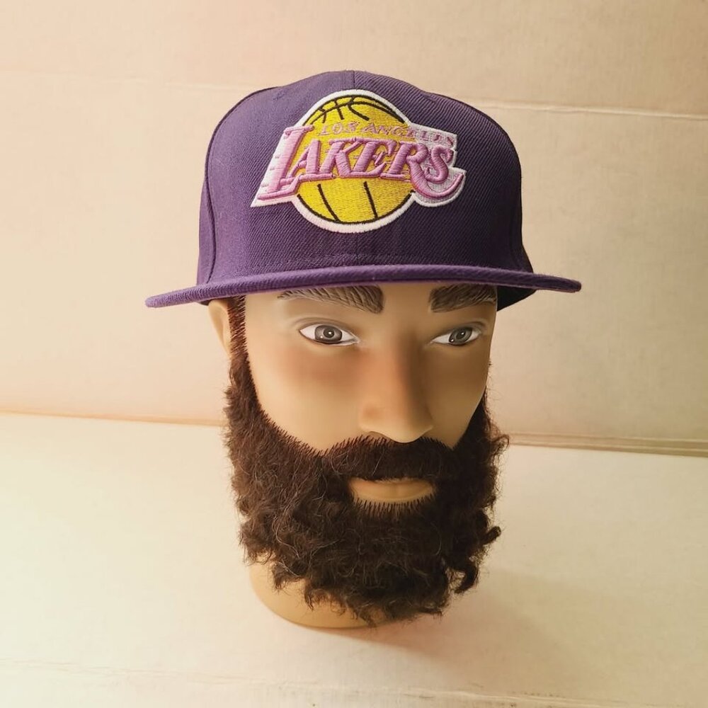 New Era 59Fifty Los Angeles Lakers Hardwood Classics Logo Hat Sz 7 3/8